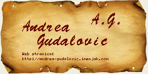 Andrea Gudalović vizit kartica